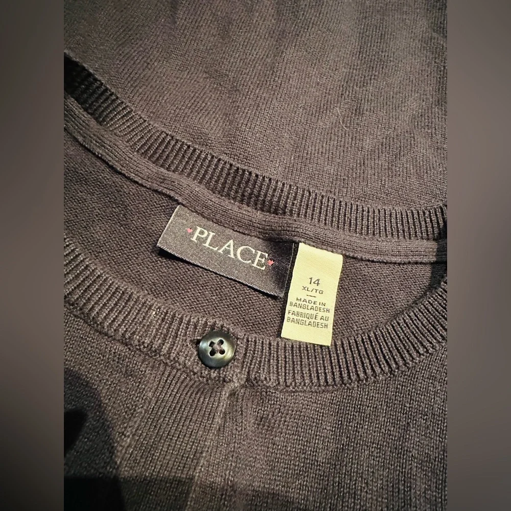 The Children’s Place Navy Cardigan Size: XL (14)